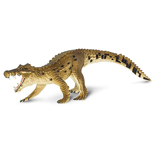 Safari Kaprosuchus, Ur-Krokodil Spielzeug, Braun, Grün von Safari Ltd.