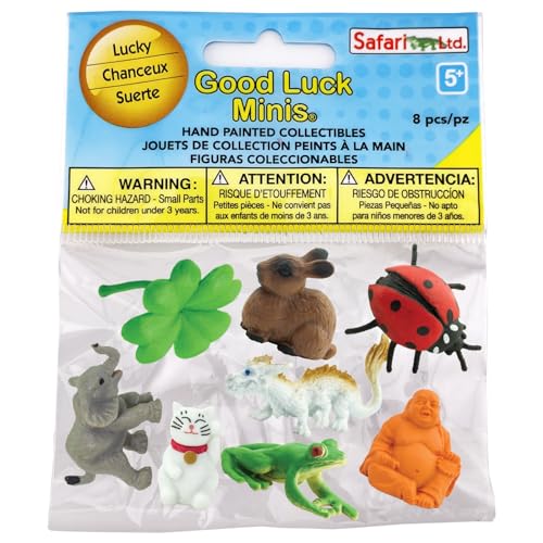 Safari Ltd. Good Luck Minis Savanna Fun Pack | 8 Mini-Figuren von Wildtieren der Savanne | Kinderspielzeug | Ungiftig und frei von BPA | Geeignet für Kinder ab 5 Jahren von Safari Ltd.