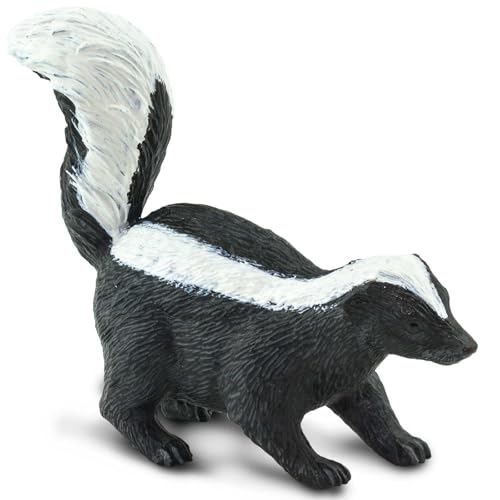 Gestreifte Stinktierfigur | 2,5“ Realistisches Modell | Ungiftig und BPA-frei | Geeignet für Kinder ab 3 Jahren | Safari Ltd von Safari Ltd.