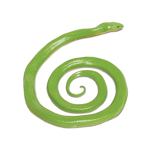 Toob Safari Ltd. Raue grüne Schlangenfigur – detaillierte 91,4 cm große Kunststoff-Modellfigur – lustiges pädagogisches Spielzeug für Jungen, Mädchen und Kinder ab 3 Jahren von Safari Ltd.
