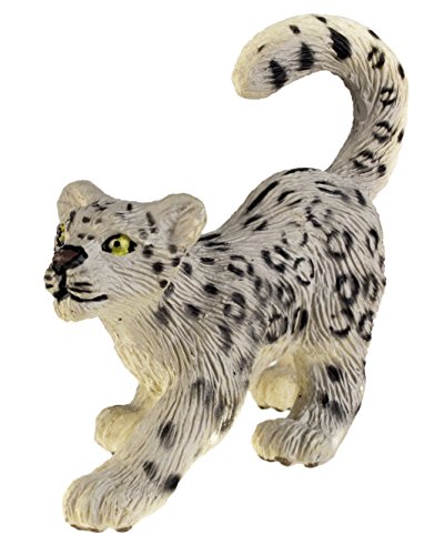 Safari Ltd. Snow Leopard Cub Schneeleopardjunges 237629 handbemalte Sammelfigur von Safari Ltd.