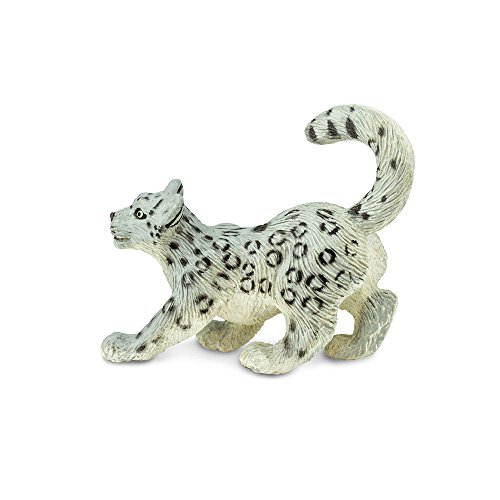 Safari Ltd. Snow Leopard Cub Schneeleopardjunges 237629 handbemalte Sammelfigur von Safari Ltd.