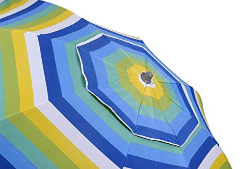 Safari Parasol POLICOT.Streifen C/PROT.UV Vent.220 cm Multicolor (43315 von Safari