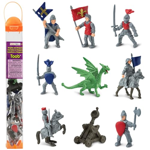 Safari Toob Ritter und Drachen 10 Sammelfiguren - ca. 5-7 cm gross von Safari Ltd.