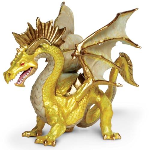 Safari Ltd. 10118 Dragon Drache Modell, Gold, Rot, S von Safari Ltd.
