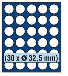 SAFE 6332 Tableaus NOVA 30 x 32,5 mm | runde Fächer | ideal für 10 Euro Münzen, 10 DM Gedenkmünzen von SAFE