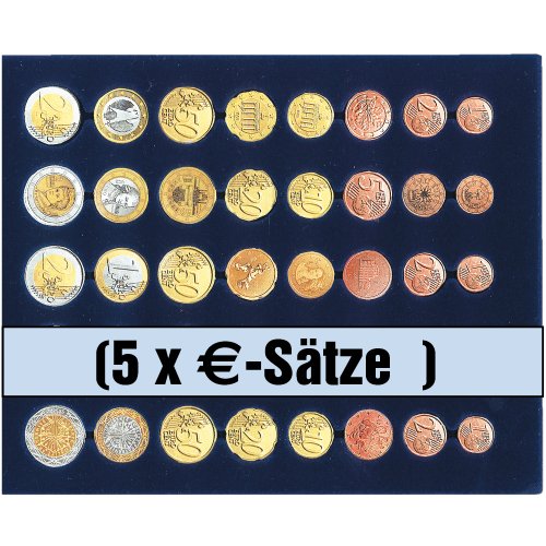Safe 6340 SP Tableau für 5 Sätze Euromünzen | ideal für Ihre Sammlung von SAFE