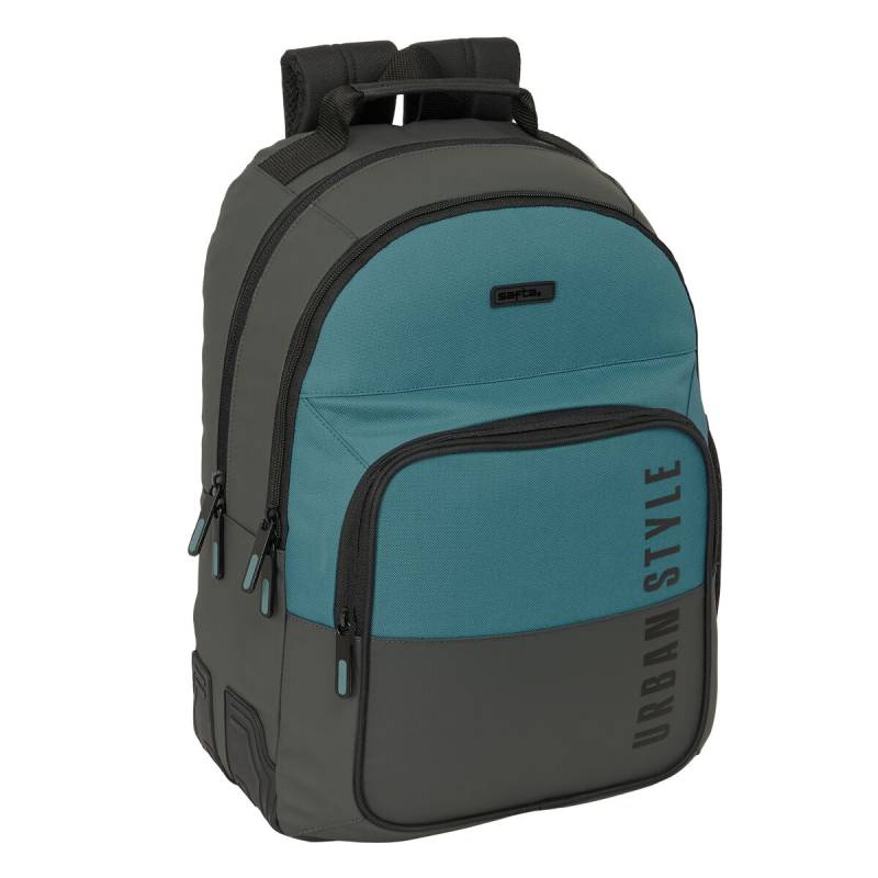 Schulrucksack Safta Urban style Blau Grau 32 x 42 x 15 cm von Safta