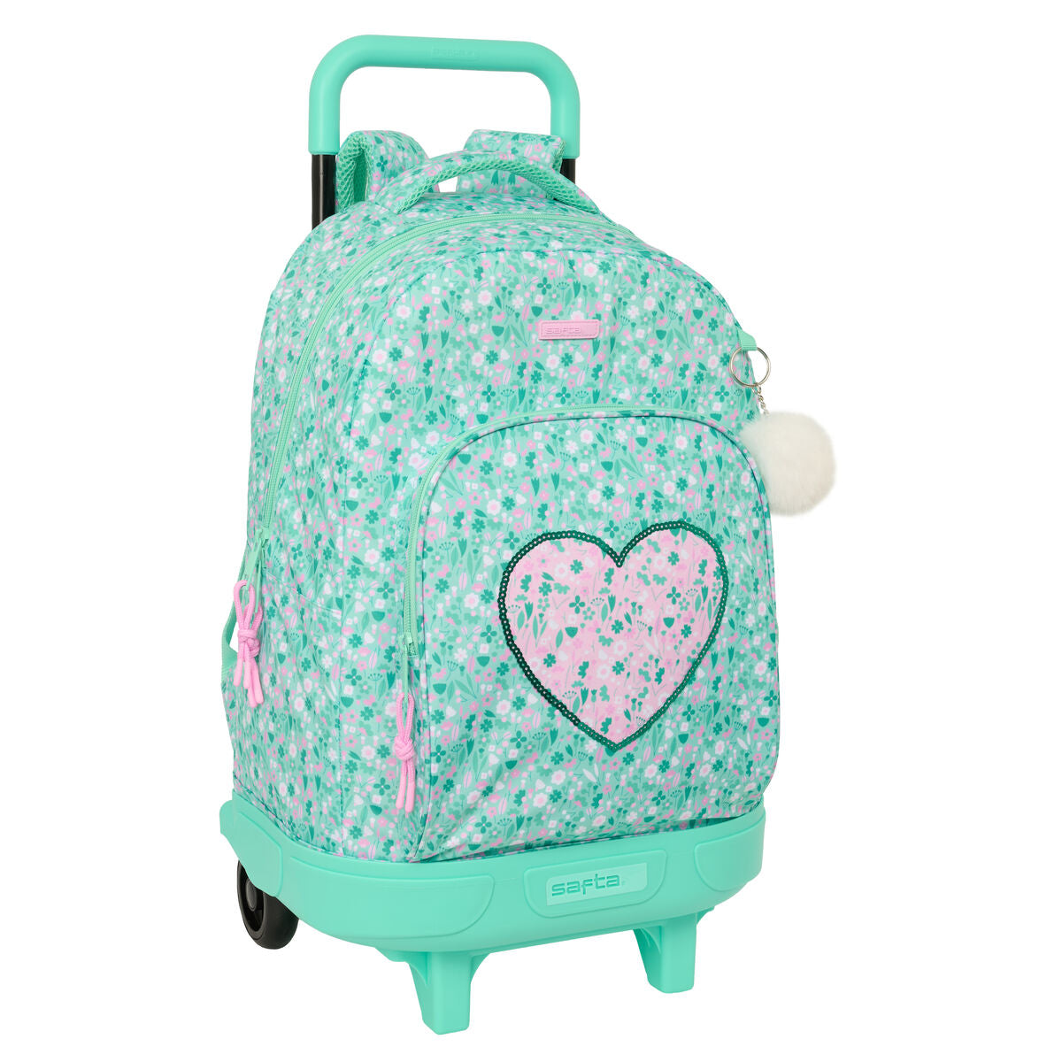 Schulrucksack mit Rädern Safta Cuore Minze 33 x 45 x 22 cm von Safta