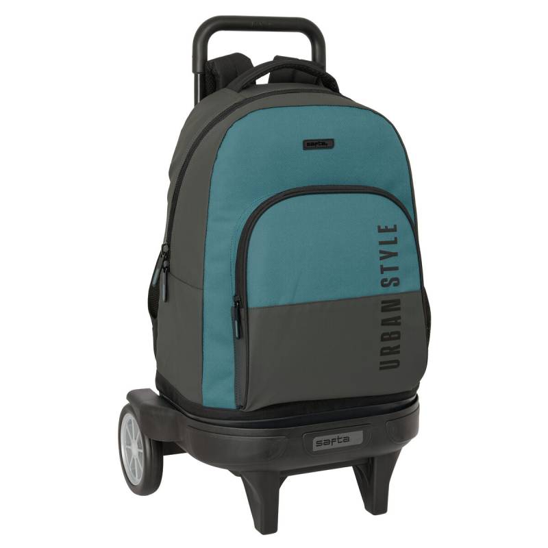 Schulrucksack mit Rädern Safta Urban style Blau Grau 33 x 45 x 22 cm von Safta