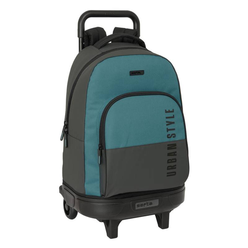 Schulrucksack mit Rädern Safta Urban style Blau Grau 33 x 45 x 22 cm von Safta