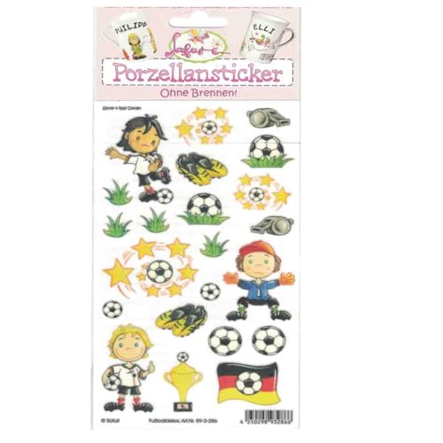 Porzellansticker Fussballdekor von Safuri