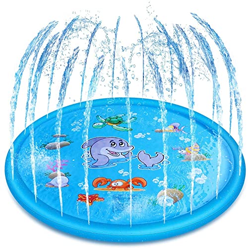 170cm Splash Sprinkler Pad, Kinder Wassersprinkler Wasserspiele Garten für Sommer Outdoor Garten Strand 170cm Splash Sprinkler Pad, Kinder Wassersprinkler Wasserspiele Garten für Sommer Outdoor Garten Strand von SagaSave
