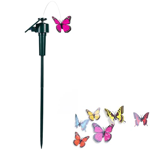 Schmetterling, Schmetterlingsgarten, fliegende, flatternde Schmetterlinge für Garten, Hof, Pflanzen, Blumen, Terrasse, Landschaftsdekoration (zufällige Farbe) von SagaSave