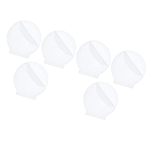 Transparente Acryl-Lichtplatten, Dicke 2 mm, blanko, gegossenes acrylic glass-Lichtplatten-Set für Bastelarbeiten, Lampensockel, Display, Malerei, Kreation, Bar (rund, 12 x 13 cm), 6 von SagaSave