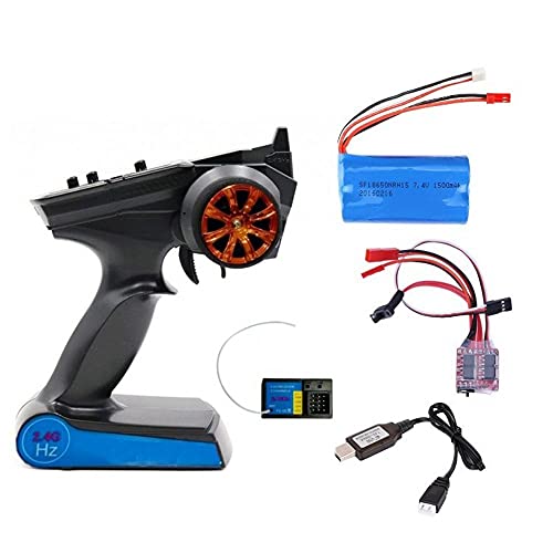 Sahkgye 2,4 G CH3 Fernbedienungs Satz Sender ESC EmpfäNger Batterie Satz für C14 C24 MN D90 MN99S RC Upgrade Teile Sahkgye 2,4 G CH3 Fernbedienungs Satz Sender ESC EmpfäNger Batterie Satz für C14 C24 MN D90 MN99S RC Upgrade Teile von Sahkgye