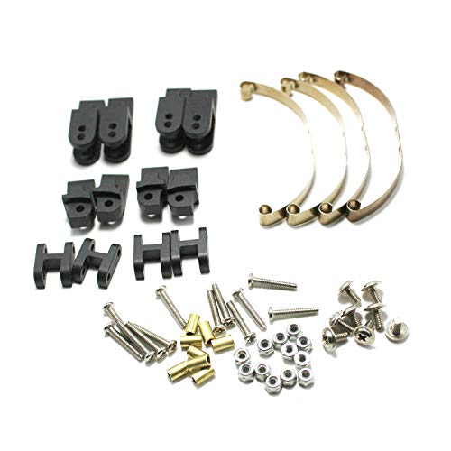 Sahkgye Blatt AufhäNgungs Satz für B14 B16 B24 B36 Ural Q65 6X6 Rc Crawler, Schwarz von Sahkgye