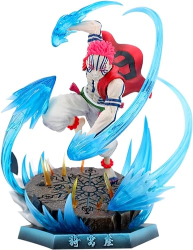 Akaza-Figur, Anime-Charakter, Umwelt-PVC-Sammlung, Statue, Puppe, Dekoration, Ornamente, Geschenk, 26 cm, Kimetsu no Yaiba-Figur, Charakterszene, Modellspielzeug von SaiFfe