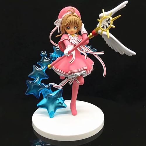 Anime-Figur für Card Captor Sakura Action-PVC-Figur Modellpuppen Anime-Spielzeug Modellbausätze Geburtstag Weihnachten Dekoration Sammlung 19cm/7,5Zoll von SaiFfe