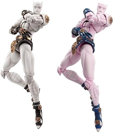 Killer Queen Actionfigur 16 cm/6,3 Zoll Anime Figur Killer Queen Statue Modell, bewegliche PVC-Figur Spielzeug mit Zubehör, handgefertigte Sammelpuppen-Dekorationsgeschenke(Pink) von SaiFfe