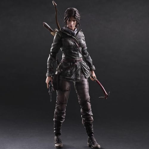 Play Arts Modifizierter Aufstieg des Tomb Raider PA Modifiziertes Lara Croft bewegliches Figurenmodell 26 cm/10,2 Zoll PVC-Charaktermodell Statue Spielzeug Sammlergeschenk von SaiFfe