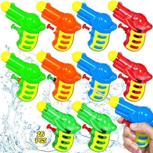 SaiXuan Wasserpistole Set 10 Stück – Bunte Mini Wasserpistolen für Kinder, Kleine Spritzpistole Spielzeug für Sommer, Garten, Strand & Pool – Wasserspielzeug für Jungen & Mädchen (4 Farben) SaiXuan Wasserpistole Set 10 Stück – Bunte Mini Wasserpistolen für Kinder, Kleine Spritzpistole Spielzeug für Sommer, Garten, Strand & Pool – Wasserspielzeug für Jungen & Mädchen (4 Farben) von SaiXuan