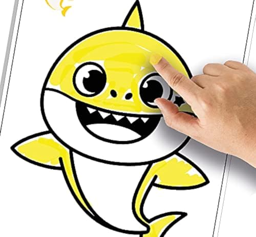 Saica - Baby Shark Fingermalen, mehrfarbig (0729) von Saica