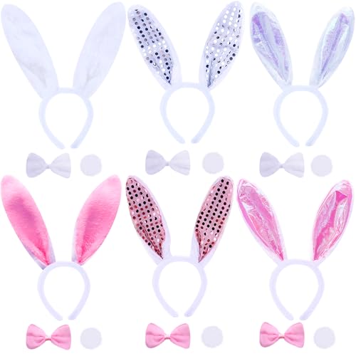 Saier tbo 18 Stück Osterhasenkostüm-Set, Hasen-Kostüm, Zubehör, einschließlich Hasenohren, Stirnband, Fliege, Schwanz für Damen, Herren, Kinder, Cosplay, Karneval, Weihnachten, Party, Feier Saier tbo 18 Stück Osterhasenkostüm-Set, Hasen-Kostüm, Zubehör, einschließlich Hasenohren, Stirnband, Fliege, Schwanz für Damen, Herren, Kinder, Cosplay, Karneval, Weihnachten, Party, Feier von Saier tbo