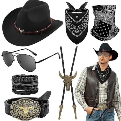 Saier tbo Cowboy-Kostüm-Outfit für Herren und Damen, Schwarz Saier tbo Cowboy-Kostüm-Outfit für Herren und Damen, Schwarz von Saier tbo