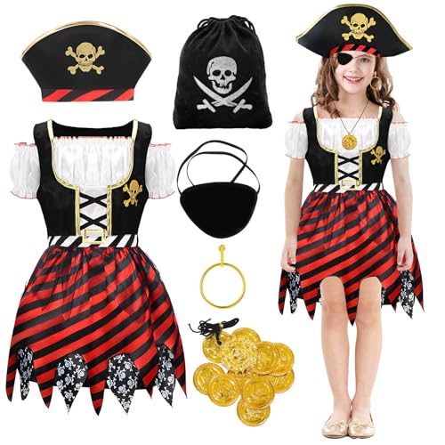 Saier tbo Piratenkostüm für Mädchen, Piraten-Rollenspiel, Verkleidungsset für Kinder, Größe M Saier tbo Piratenkostüm für Mädchen, Piraten-Rollenspiel, Verkleidungsset für Kinder, Größe M von Saier tbo