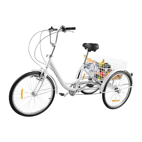 24 Zoll Erwachsene Dreirad 6 Gang Tiefeinstieg Rad Fahrrad RäDer mit Einkaufskorb Weiß Korb Gang Fahrrad DreiräDriges Senioren Geeignet für Radwege Einstellbare Fahrzeughö Last 120kg 24 Zoll Erwachsene Dreirad 6 Gang Tiefeinstieg Rad Fahrrad RäDer mit Einkaufskorb Weiß Korb Gang Fahrrad DreiräDriges Senioren Geeignet für Radwege Einstellbare Fahrzeughö Last 120kg von SailorMoon