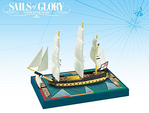 Sails of Glory: Additional Ship Mats ARESGN114C Africa 1781/ HMS Vigilant 1774: Sails of Glory Ship Pack, Mehrfarbig von Ares Games