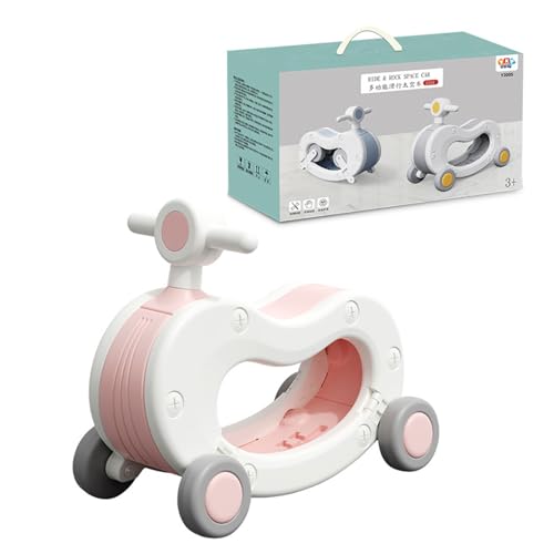 Saimly Schaukelpferd für Kinder, Kinderlaufhilfe mit versteckbaren Rädern, 2-in-1 Schaukelpferd-Spielzeug für Kleinkinder lustiges Geburtstagsgeschenk von Saimly