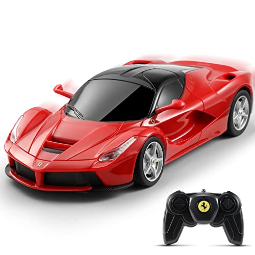SainSmart Jr. 1:24 Ferrari Ferngesteuertes Auto für Kinder, LaFerrari Modellauto lizenziert, RC ferngesteuertes Spielzeug für Jungen Mädchen 3-18 Jahre, Rot von SainSmart Jr.