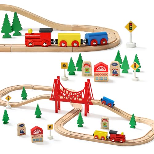 SainSmart Jr. 37 Pcs Holzeisenbahn und Züge Pack Eisenbahn Anfängerset Kompatibel mit Thomas Passend für Eichhorn Zugset Kleinkinderspielzeug empfohlen ab 3 Jahren SainSmart Jr. 37 Pcs Holzeisenbahn und Züge Pack Eisenbahn Anfängerset Kompatibel mit Thomas Passend für Eichhorn Zugset Kleinkinderspielzeug empfohlen ab 3 Jahren von SainSmart Jr.