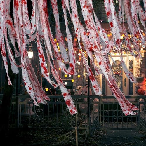 Saituo Home Halloween Gruseliges Bluttuch Tuch 8 cm×10 m Handgemacht Halloween Dekoration Gaze Cosplay Zubehör,Halloween Deko Outdoor Geeignet für Halloween-Kostüme,Zombie-Partys,Vampir-Partys Saituo Home Halloween Gruseliges Bluttuch Tuch 8 cm×10 m Handgemacht Halloween Dekoration Gaze Cosplay Zubehör,Halloween Deko Outdoor Geeignet für Halloween-Kostüme,Zombie-Partys,Vampir-Partys von Saituo Home