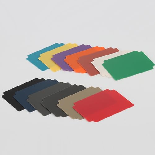 12pcs/Set 3 6x2 7 Zoll Multicolor Karten Teiler Plastik Trennkarten Für Games Card Sport Card Trading Card Divieter von Saiyana