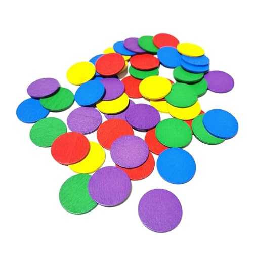 50pcs Bunte Runde Zähler Holzzähl Chips Marker Für Vorschulköniginnen Kingdergarten Grundstudent Unterrichtshilfen Spielzeug Für Lehrerhilfen 50pcs Bunte Runde Zähler Holzzähl Chips Marker Für Vorschulköniginnen Kingdergarten Grundstudent Unterrichtshilfen Spielzeug Für Lehrerhilfen von Saiyana