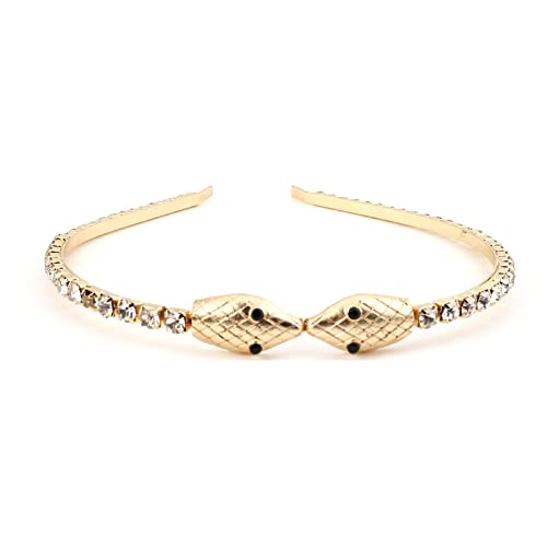 HAARWEISE GOLDEN SNAKE Kopfbedecke Schlange Stirnband Cosplay Lieferungen Stirnband Coole Foto Requisiten von Saiyana