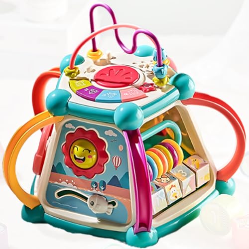 Interaktiver Lernblock Für Sensorische Motor Fähigkeiten Spielzeug Mit Musik Und Farbsortierung Kognitiver Entwicklungs Entwicklungsspielzeug Für Vorschulkinder von Saiyana