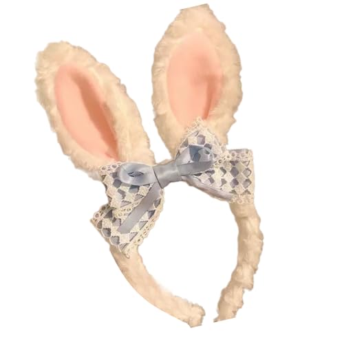 Kaninchen Cosplay Make Up Haarband Süßes Langohr Kopfbedecke Haarbänder Kopfbedeckung Haarbänder Geburtstagsfeier von Saiyana