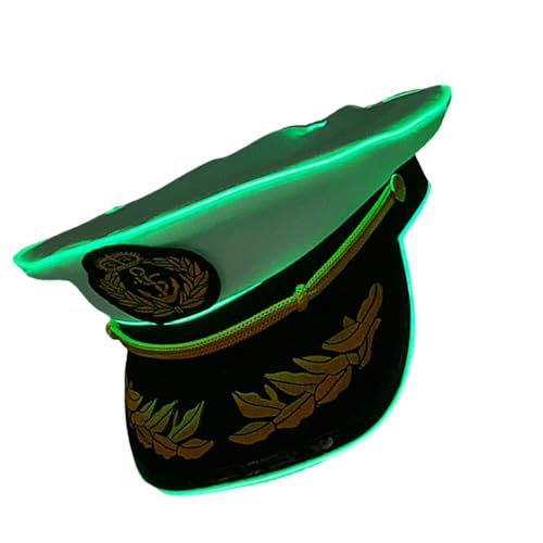 Sticked Captain LED Light Up Verstellbarer Passform Für Nachtpartys Und Outdoor Event von Saiyana