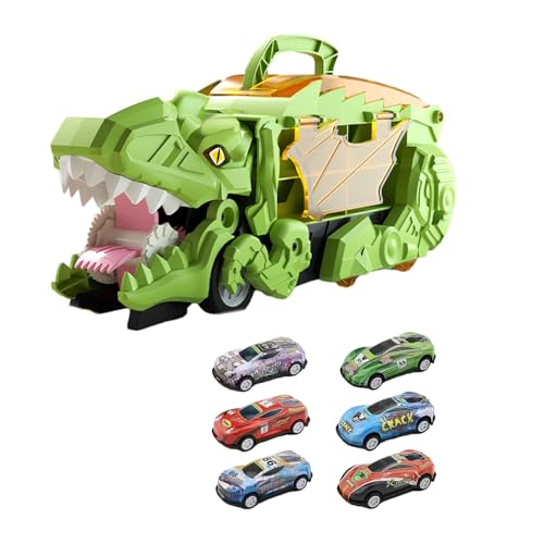 Swallow Dinosaurier Transportwagen Push Car Toy Mit Kleinem Leichtmetallauto Spielzeug Lustiger Anti Crash Träger LKW Spielzeug Kleinkindgeschenk von Saiyana