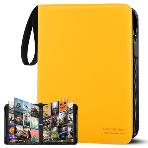 Sammelkarten Album,9 Fächer Trading Cards Mappe,30 Seiten Sammelalbum Binder bis zu 540 Karten, Karten Heft Groß mit Reißverschluss für Spielkarten, Sportkarten, Ninjago,TCG, MTG-Karten Sammelkarten Album,9 Fächer Trading Cards Mappe,30 Seiten Sammelalbum Binder bis zu 540 Karten, Karten Heft Groß mit Reißverschluss für Spielkarten, Sportkarten, Ninjago,TCG, MTG-Karten von Sakmilu