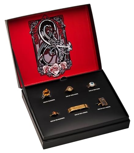 Salesone Nachbildung Dungeons & Dragons Set Verstellbare Ringe Fähigkeiten D&D Fanartikel von Salesone