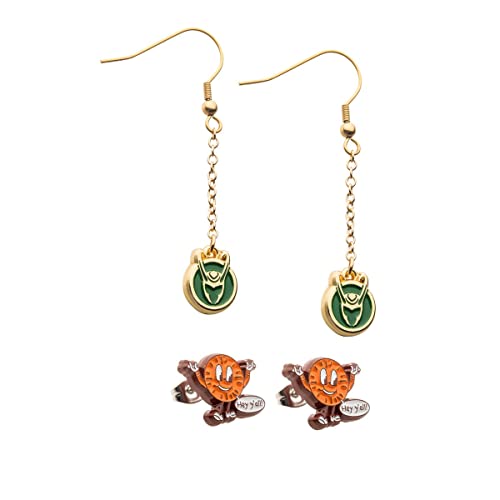 Salesone Ohrringer SalesOne Set Ohrringe Marvel Loki Krone und Miss Minutes Marvel Fanartikel Salesone Ohrringer SalesOne Set Ohrringe Marvel Loki Krone und Miss Minutes Marvel Fanartikel von Salesone