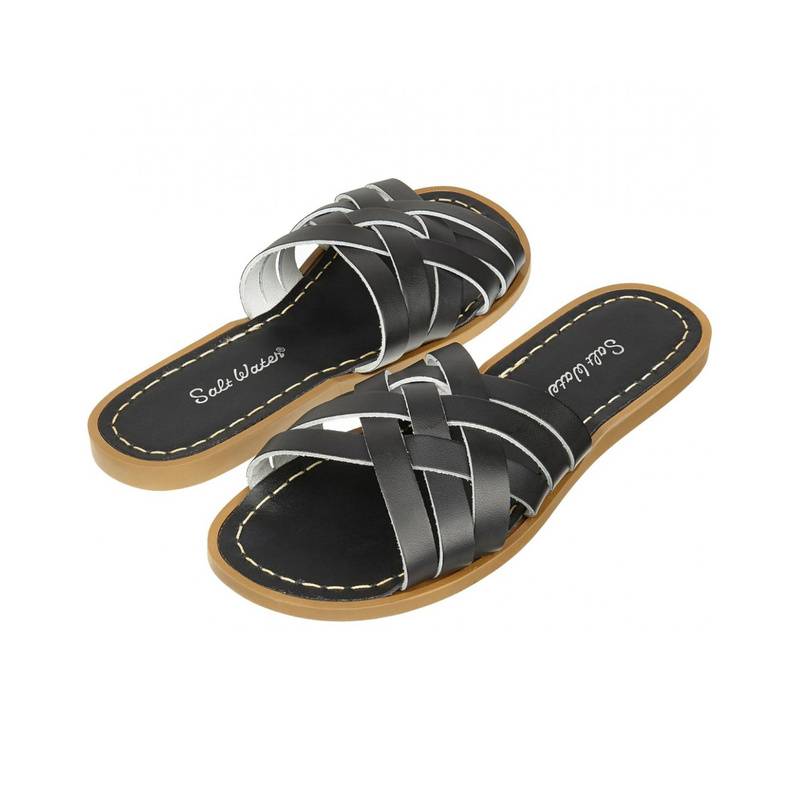 Sandalen RETRO SLIDE in black von Salt-Water Sandals