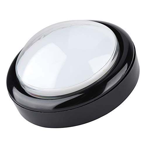 Saluaqui 100 -mm -LED LED Light Video Game Druckknopf mit Acrylkristallschale Runde Game Taste für Präzisionsspiele (White) von Saluaqui