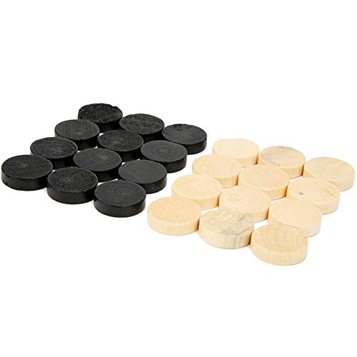 Saluaqui 24pcs Hölzerne Internationale Entwürfe Schüsse -Set - Robale Holzschachstücke mit Stilvollem Schachbrett Ideales Intellektuelles Spiel für Alle Altersgruppen und Familienspaß von Saluaqui