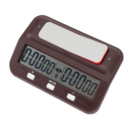 Saluaqui Advanced Digital Chess Clock -Timer mit Verzögerungs- und Bonusfunktionen für Brettspiele und Turniere Professional Go und Schachtimer, Blue ABS Material (Wine RED) von Saluaqui
